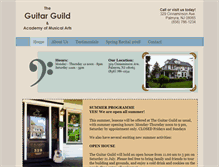 Tablet Screenshot of guitarguildacademy.com